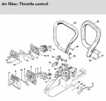 Stihl 024 SW Version with Larger Piston Diam. Handle Heating Gasoline Chainsaw Spare Parts